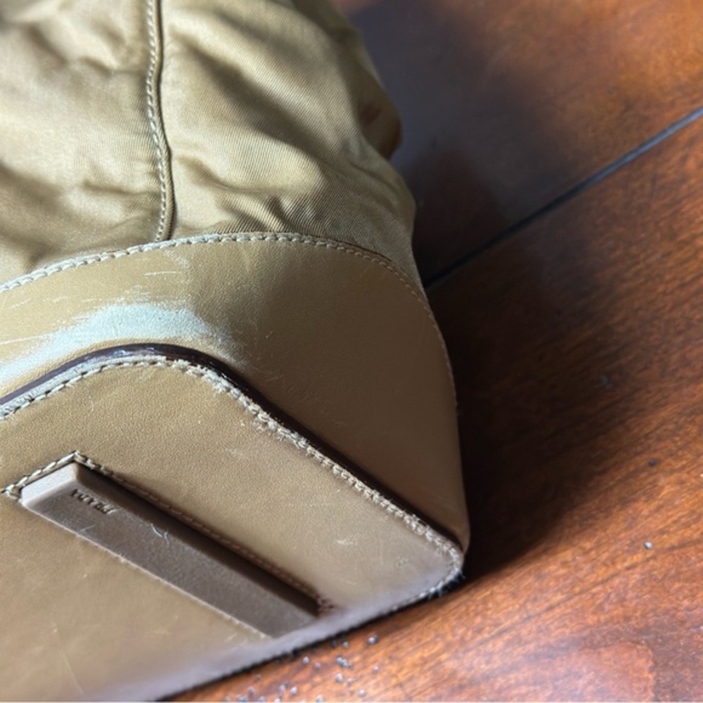 AUTHENTIC Prada Tessuto Cuoio Shoulder Bag. Tan. - Picture 14 of 16